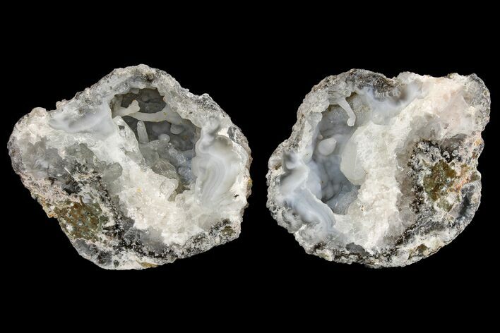 Las Choyas Coconut Geode with Calcite & Chalcedony - Mexico #165402